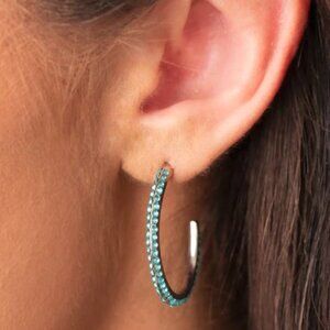 Paparazzi Jewelry Accessories - Don't Think Twice - Blue Earrings - Vintage